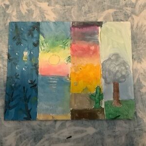 Colorful Nature Art Print